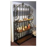 Metal Framed Bakers Rack With 4 Shelves, 69 x 40 x 14