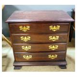 Chest Of Drawers With 4 Drawers, Dovetail Construction, And Side Handles, 24" High x 24" Wide x 14" 