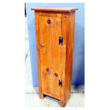 Cabinet With 3 Shelves And Hinged Door, 42.5" High x 15" Wide x 9.25" Deep