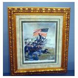 Larry Selman (American, 1984- ) "Red Badge Of Courage" Giclee Canvas Print, Signed And Numbered With