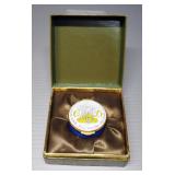 English Enameled Prince Charles And Lady Diana Wedding Box