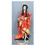 Oriental Themed Dolls, Includes Geisha Girls, Various Heights, Total Qty 5