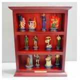 Marine Corps Curio Collection Complete Set Of 12 Individually Numbered Pieces In Display Stand, USMC