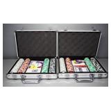 Party Poker Gaming Sets, Each Case Includes Cards, Chips, And Dice, Unopened, 2 Sets
