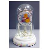 Winnie The Pooh And Piglet Anniversary Clock With Ceramic Base