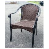 Wicker Style Patio Chairs, Qty 3