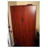 2 Door Locking Storage Cabinet With Adjustable Shelves, 65.5" x 35.5" x 32"