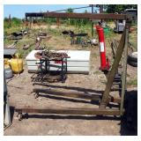 3 Ton Rolling Engine Hoist, 58" x 66" x 36"