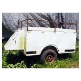 Custom Built Metal Framed Trailer With Spare Tire, Previously Used For Camping And Hunting, 72" x 65