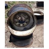 Kelsey Hayes Chevrolet 14" Steel Wheels, Qty 4, 11" Deep