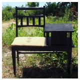 Solid Wood Telephone Table, 34.5" x 30" x 18"