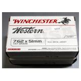Winchester, Federal And Aquila 7.62x51mm Ammo, Approx 85 Rds