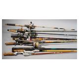Fishing Rods And Reels, Brands Include Mitchell, Shakespeare, Daiwa, Rhino, Zebco And More, Lengths 