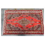 Area Rug With Southwest Style Geometric And Floral Design, Approx 51" W x 80" L