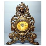 Antique Alarm Clocks With Metal Framing, Qty 2