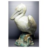 Ceramic Pelican Statue, Approx 20" H x 12" W x 16" D