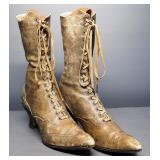 Antique Victorian Style Ladies Lace Up Shoes