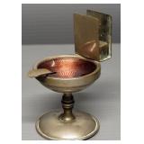 Stork Club 1940s Bud Vase Stand With Pipe Mouthpiece, Clay Pipe, And Vintage Toilet Ashtray