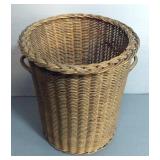 Woven Cane Baskets, Various Sizes And Styles, Qty 4
