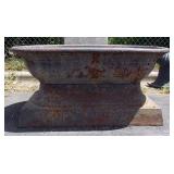 Cast Iron Horse Trough, 22" H x 24" W x 46" Long