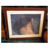 Framed Matted Under Glass "Sky Ponies" Print By Frank Howell, 22.5" x 26.5"