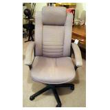 Upholstered Adjustable Rolling Desk Chair