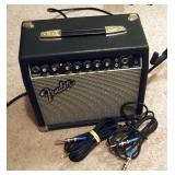 Fender Frontman 15R Guitar Amp With TS Cables And Adjustable Amp Stand