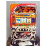 Stealth Home Entertainment The Survival World Pachislo Slot Machine With Key And Tokens, Powers On
