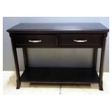 Sofa Table With 2 Drawers And Lower Shelf, 33" H x 48" W x 18" D, Matches Lot 45