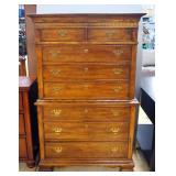 Burlington Furniture Chest Of Drawers, 8 Drawers, 64.75" H x 42" W x 19" D, Matches Lot 34