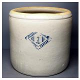 Pittsburgh Pottery Co 3 Gal Crock