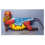 Vintage Marx Zippo Climbing Monkey Tin Litho Toy