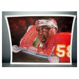 Kansas City Chiefs Football Card Assortment, In Sleeves, Ertl Diecast Chiefs Helmet Bank, And Chiefs