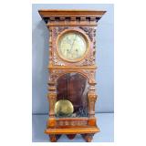 Antique Chiming Wall Clock, Includes Winding Keys, Pendulum Needs To Be Resecured