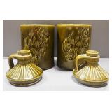 Vintage Ceramic Cookie Jars With Jug Design, Qty 2