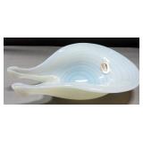 Venetian Art Glass Bowl With Spiral Design