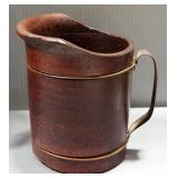 Wood Collectibles, Includes Carved Wood Face, Face Box, Pitcher, Canister, Pin Cushion Pail, And Cer