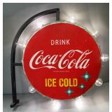 Coca-Cola Double-Sided Marquee LED Bottle Cap Sign, 19.75" x 20.25" x 4.5", New In Box