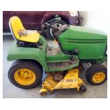 John Deer Riding Tractor Lawn Mower, Twin Touch Hydro, Model 345, 54" Deck, Powers On