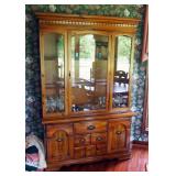 Lighted 2-Piece China Hutch ,77" x 50" x 16"