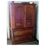 Solid Wood Gentlemans 4 Drawer Chest Of Drawers, 60" x 38" x 18"