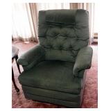 La-Z-Boy Swivel Rocker Recliner, With Button Tufted Back, 41" x 36" x 31"