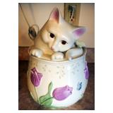 Glass Cannisters, Salt And Pepper Shakers, Lennox Cookie Jar, And More