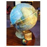 Vintage Rand McNally 12" World Portrait Globe