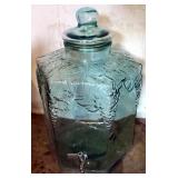 Large Glass Beverage Dispensers, Qty. 2, 18" And 16" Tall, Includes Extra Lid