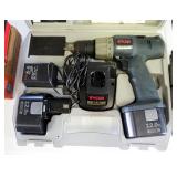 Ryobi 12 Volt Cordless Drill Driver, With Extra Battery Charger, And Carrying Case, And Craftsman Dr