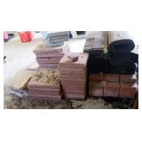 Pavers, 18" x 18", Qty 15, Pavers, 12"x12, Approx Qty 15, And Pavers, 8" x 4", Approx Qty 20, And Mo