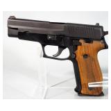 Sig Sauer P226 9mm Para Pistol SN# 0U192646, With 2 Total Mags, Leather Holster, Extra Grips And Pap