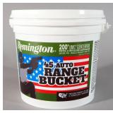 Remington .45 Auto Ammo Range Bucket, Approx 200 Rds