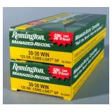 Remington Managed-Recoil 30-30 Win Ammo, Approx 40 Rds